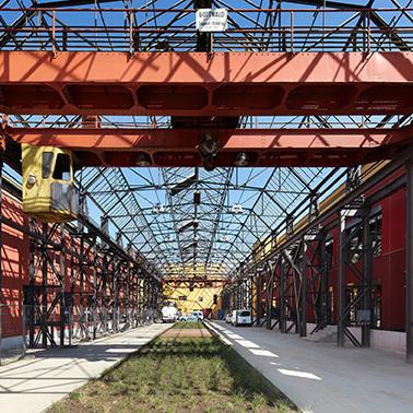 Zustand und Aussehen der Rheinhoefe vor dem Umbau in Duesseldorf